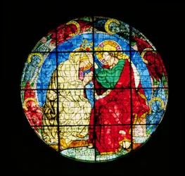 Oculus représentant le Couronnement de la Vierge, 1438